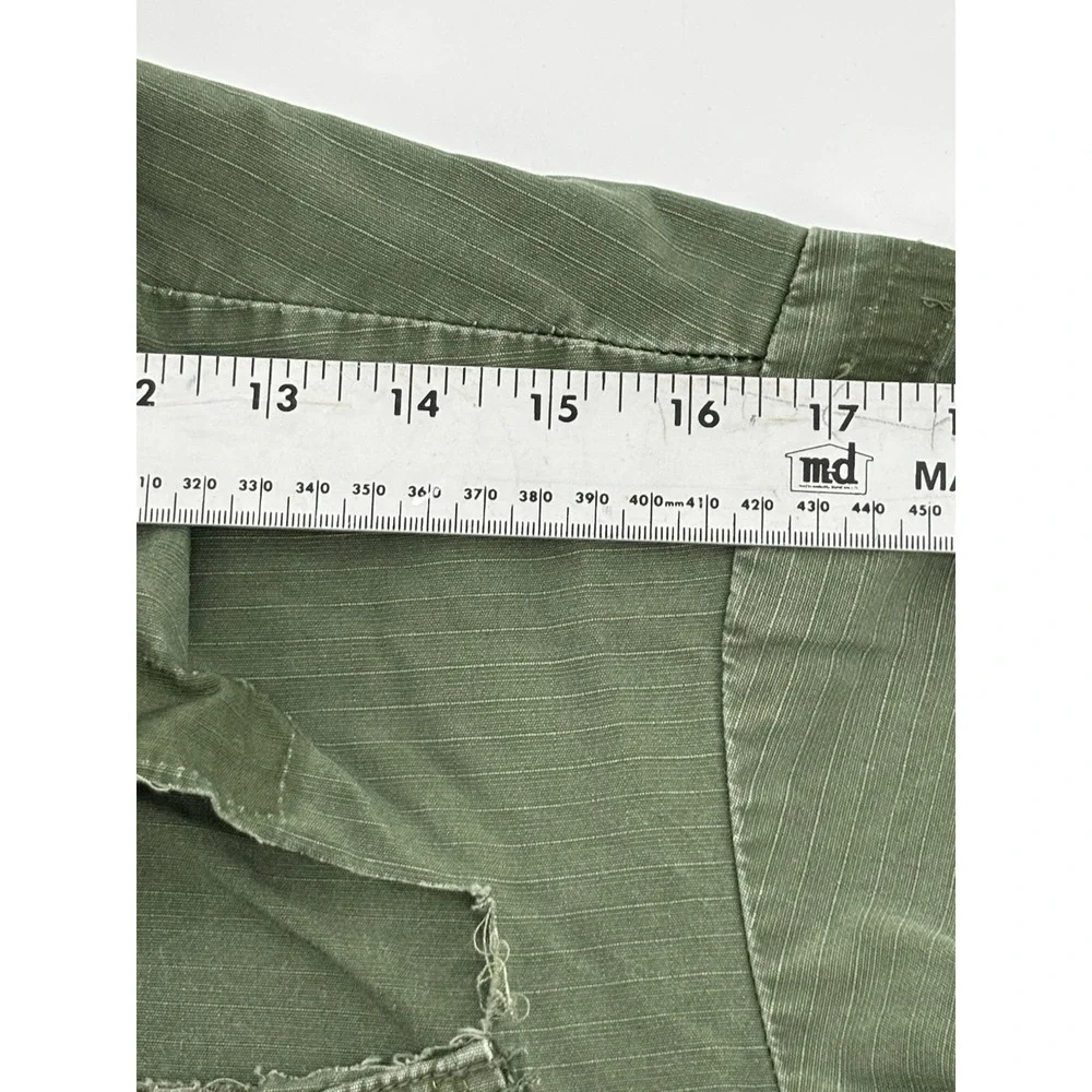 Vietnam Jacket 107 Combat Ripstop Slant Tropical Wind Ripped Mens Small